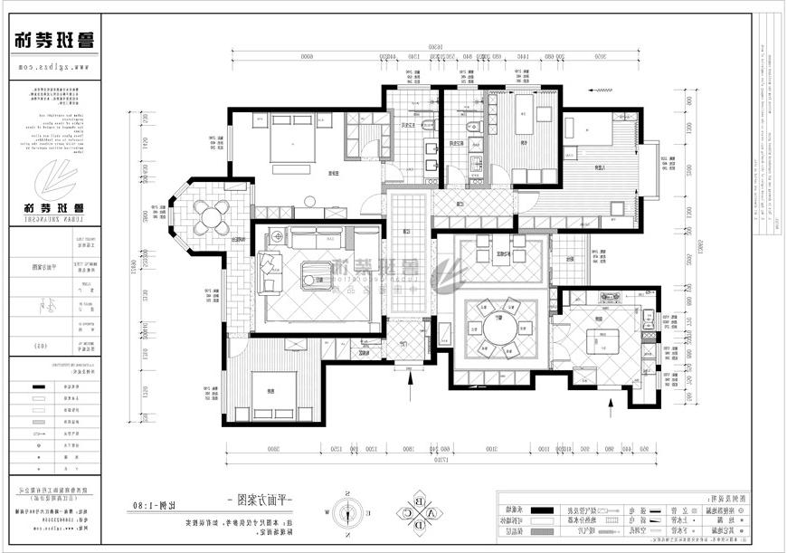 雅居乐·御宾府,中式风格,户型图